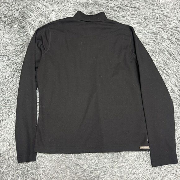 The North Face Black Quarter Zip Sweatshirt Size Large - Picture 6 of 9